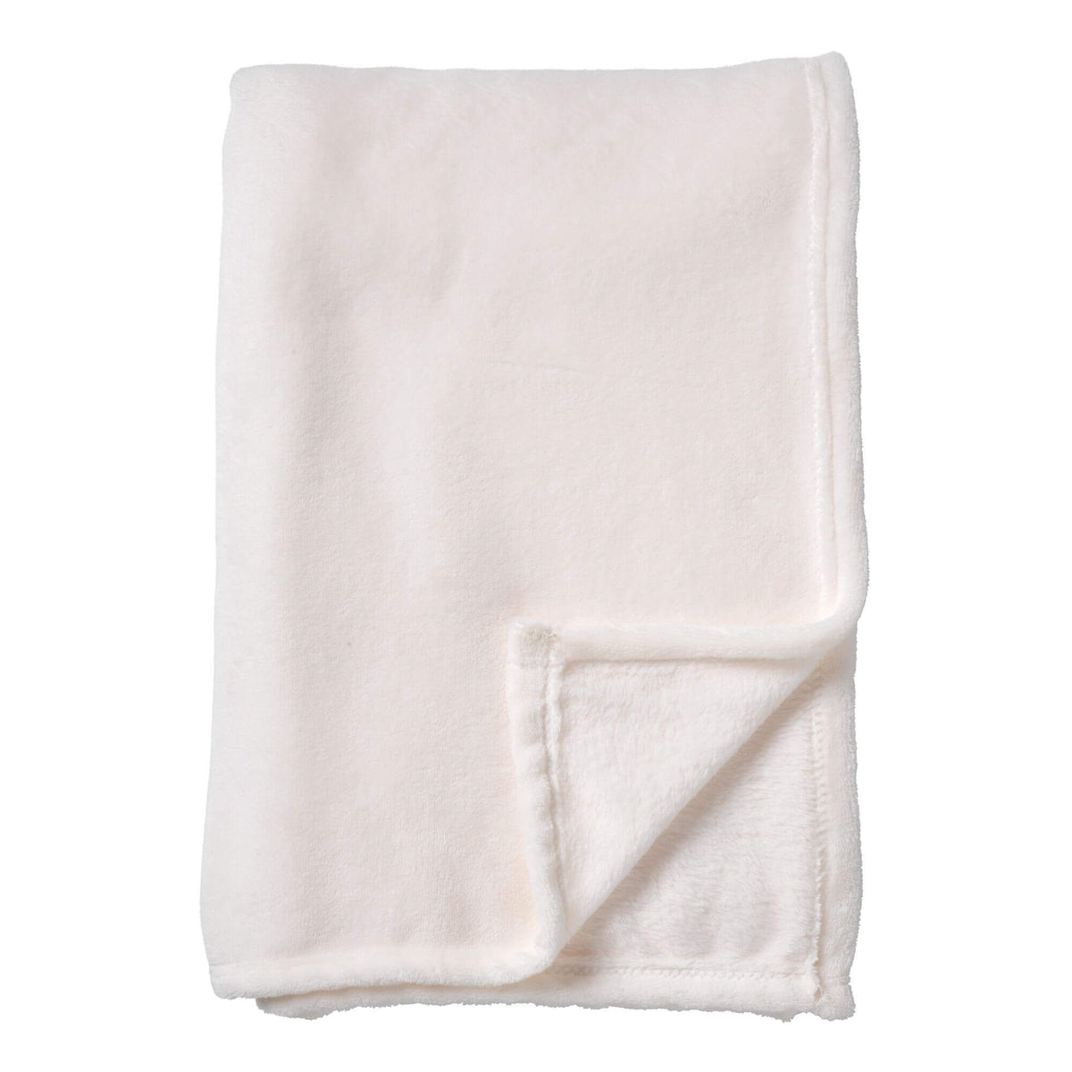 OWEN - plaid 130x160 cm - coral fleece deken - heerlijk zacht - Snow White - wit