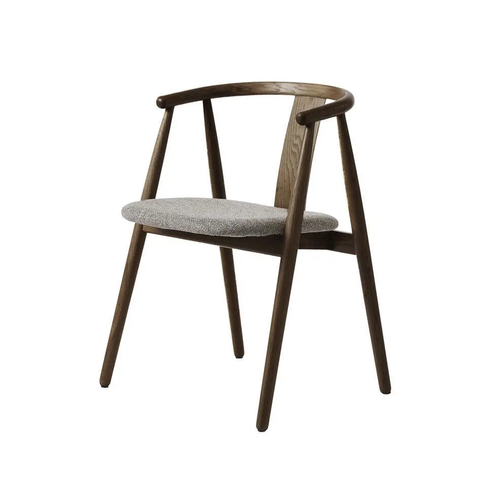 Eetkamerstoel Donkerbruin/Bruin Eikenhout - 52x59x76,6cm - Relate - Set van 2