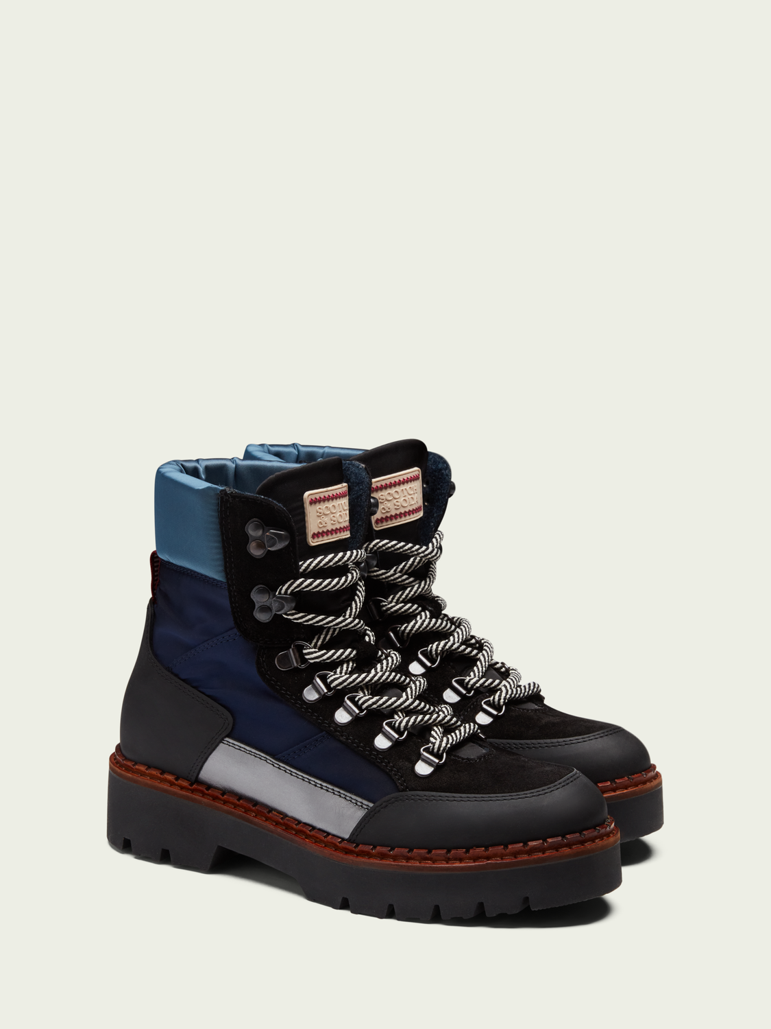 Olivine Suede & Nylon Hiking Boot