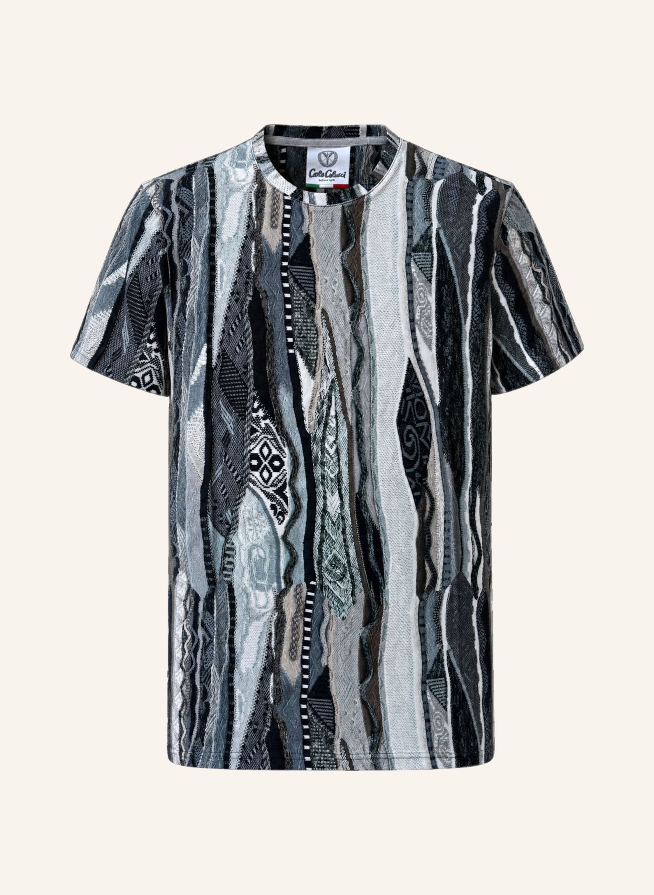 CARLO COLUCCI Knit Print Story T-Shirt FIAIDER