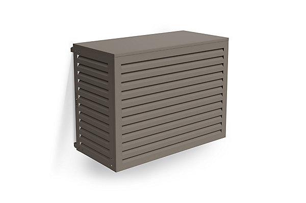 Cache clim aluminium taupe Aneto - taille M