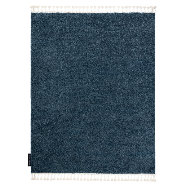 Dywan BERBER 9000 niebieski Frędzle berberyjski shaggy 80x150 cm