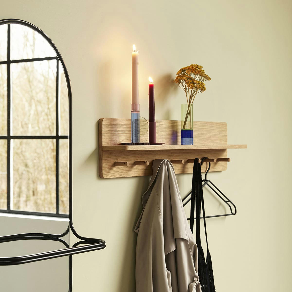 ASTRO - Photophore en cristal vert et bleu