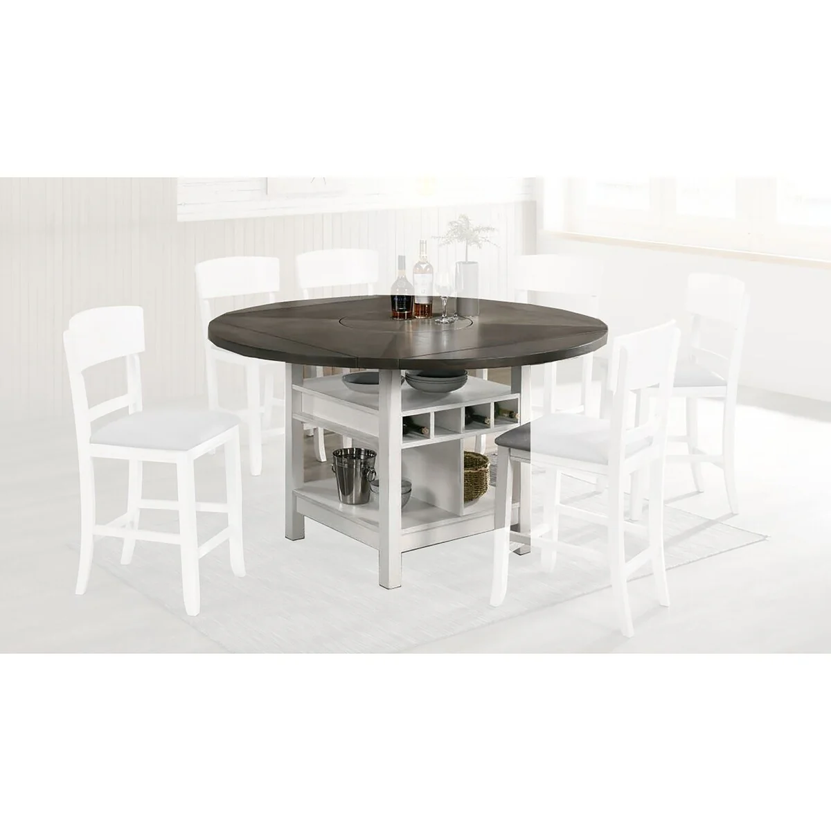 Hiobson Round Counter Height Table