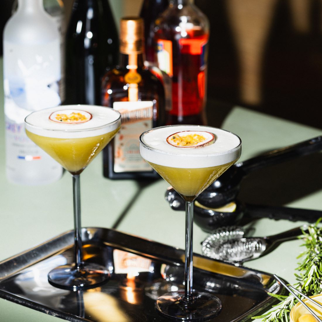 Cocktailglas Claude   Set van 2   grijs