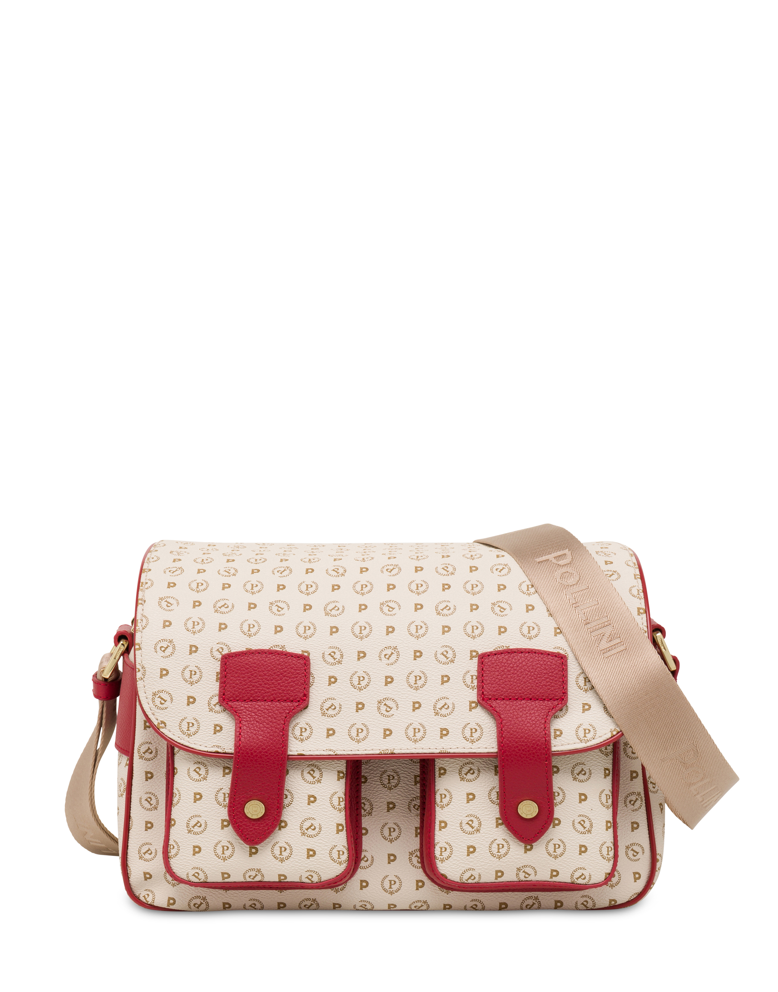Borsa A Spalla Multitasche Heritage Logo Classic Avorio/lacca