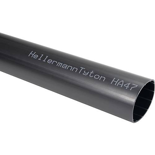 HellermannTyton gaine thermorétractable avec colle 68 mm, 3,5:1, noir, 1 m (5 pcs)