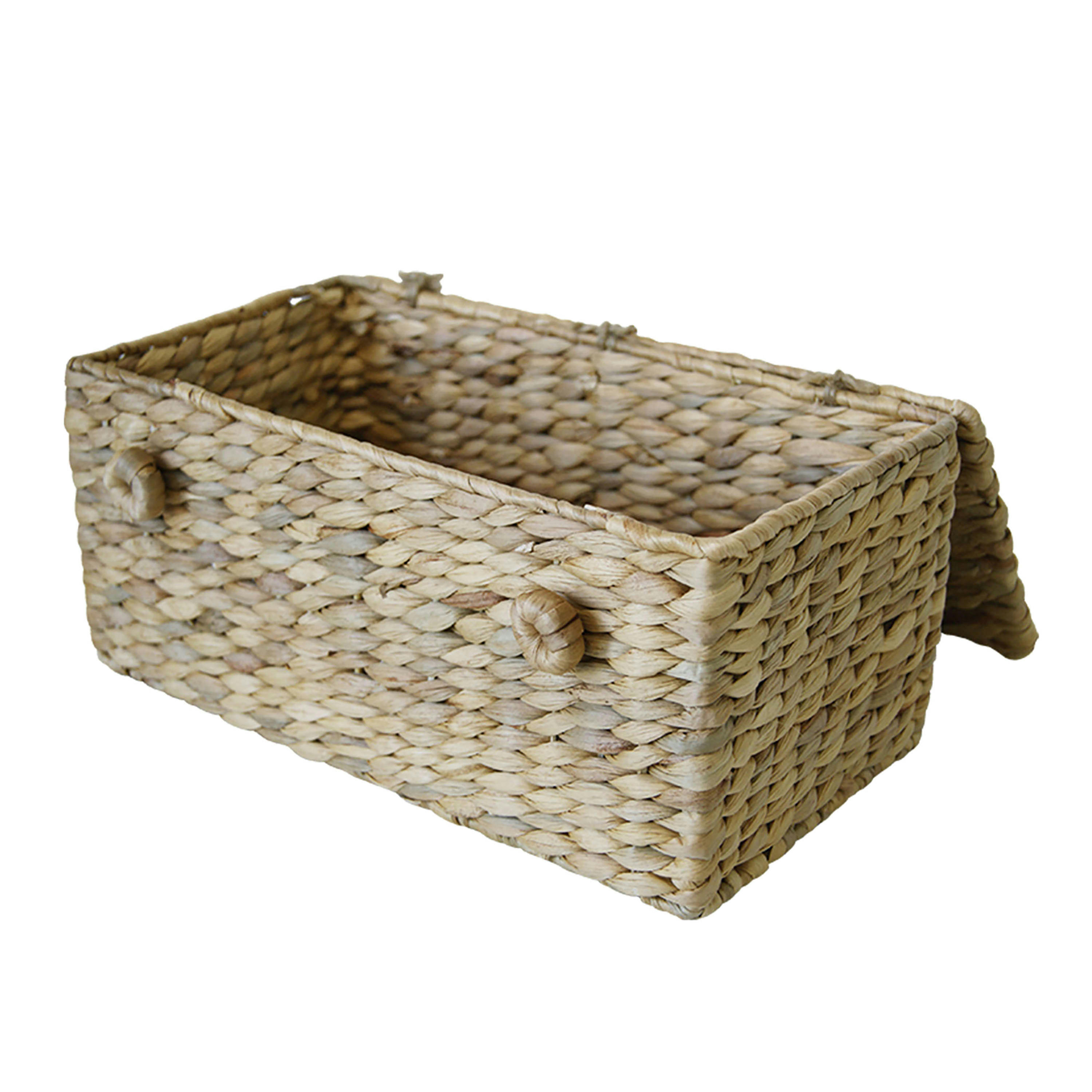 - Boîte de rangement en jonc de mer 32x17x15cm