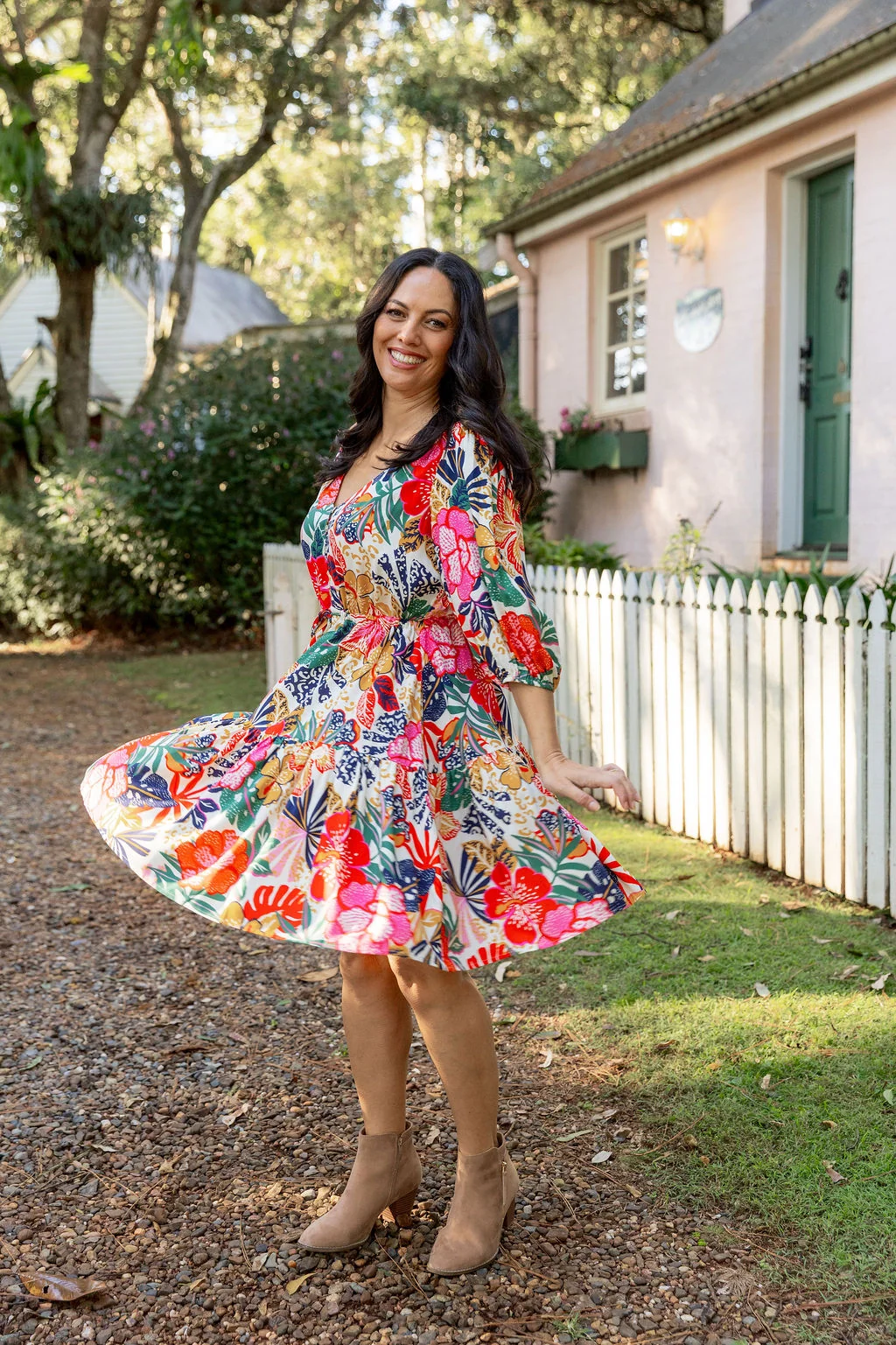 Ziggy Dress in Hibiscus