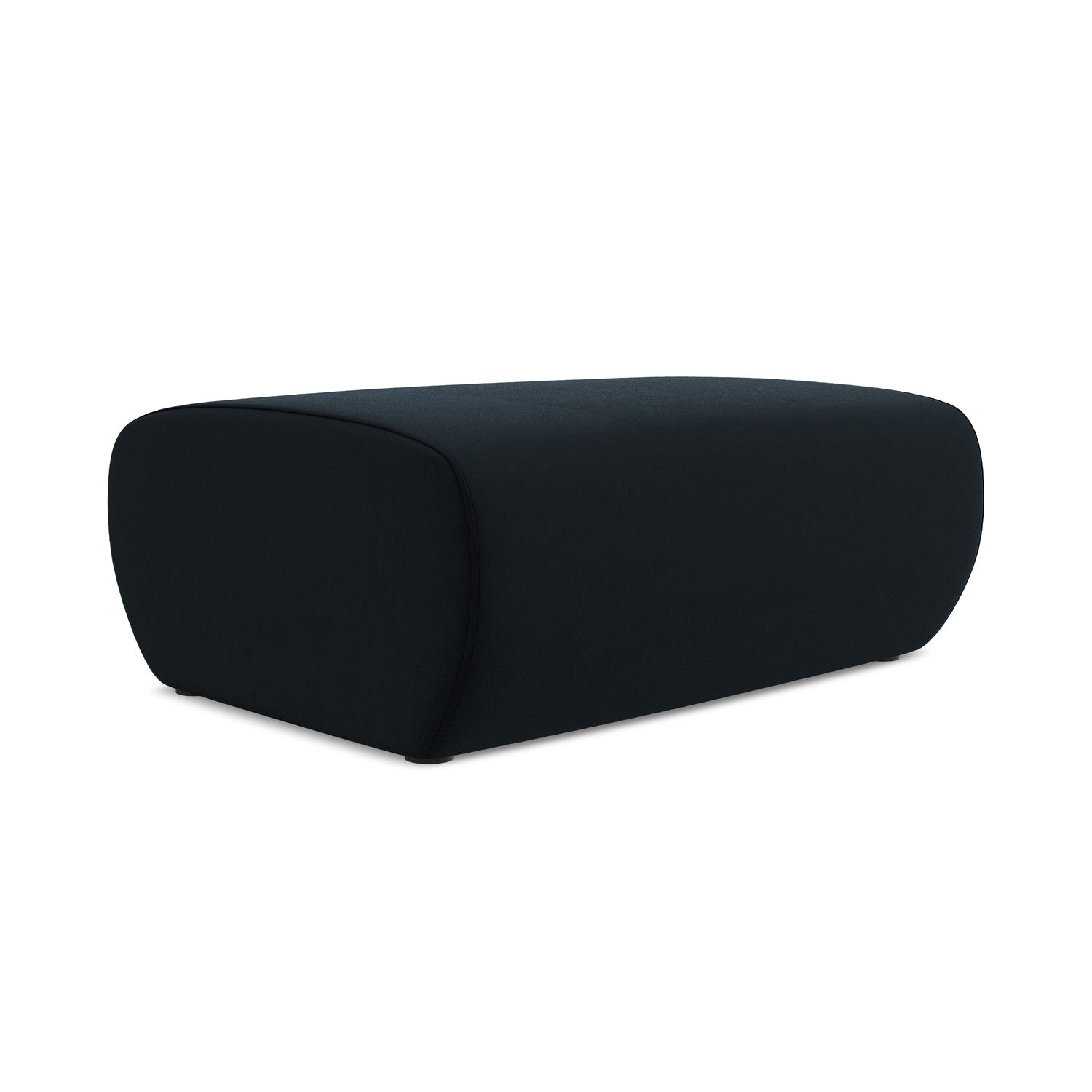 LaMiaSofa Poef Perugia - velours - koningsblauw - 102x62x40