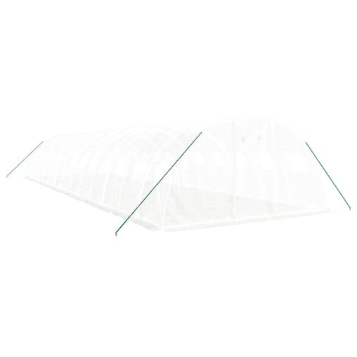 NNEVL Greenhouse with Steel Frame White 56 m&sup2; 14x4x2 m