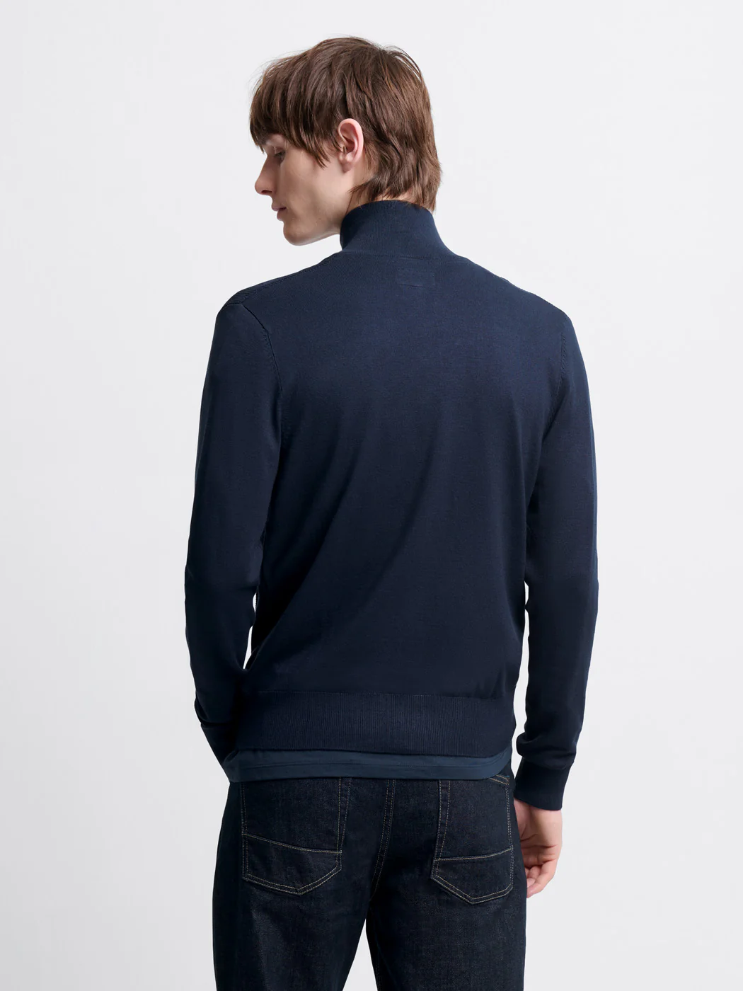 Cardigan zippé tricotage fantaisie