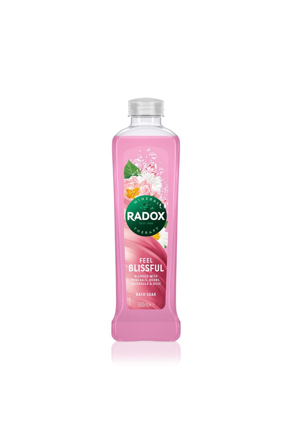 Radox Feel Blissful 'Bath Soak', Calendula & Rose, 6 x 500ml
