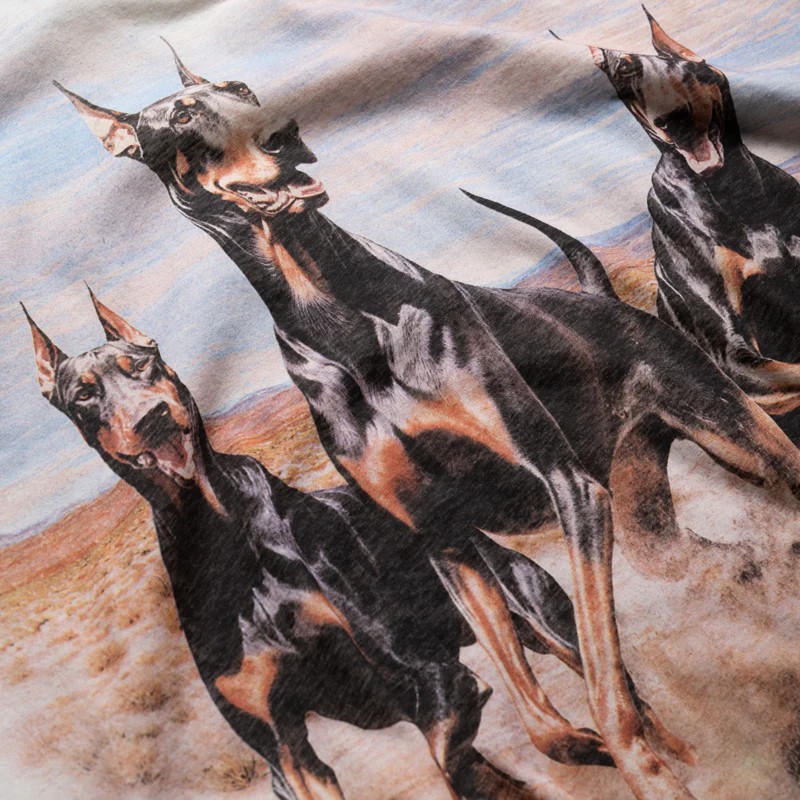 Represent Western Dobermans Tee - Flat White