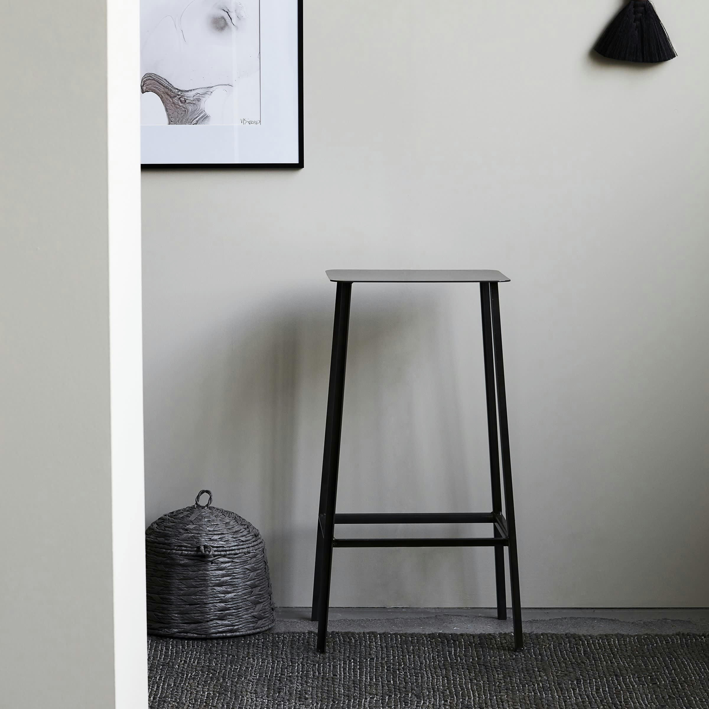 RAG - Tabouret en métal gris