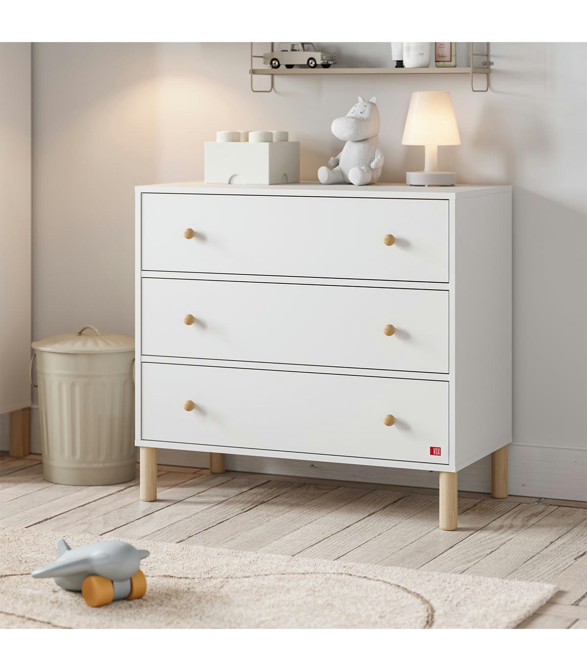 TELA - Commode 3 tiroirs - L90 cm