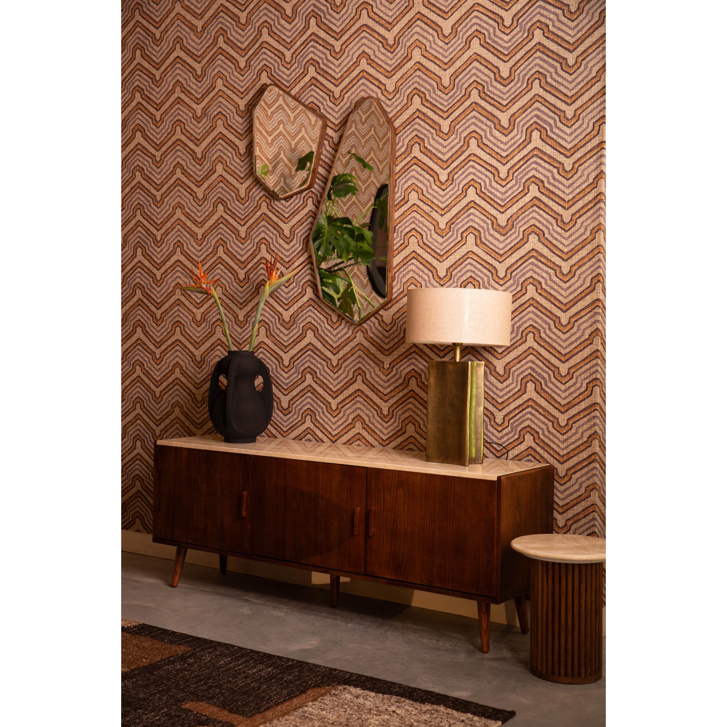 Dutchbone Arda Dressoir - Travertin - Walnoot