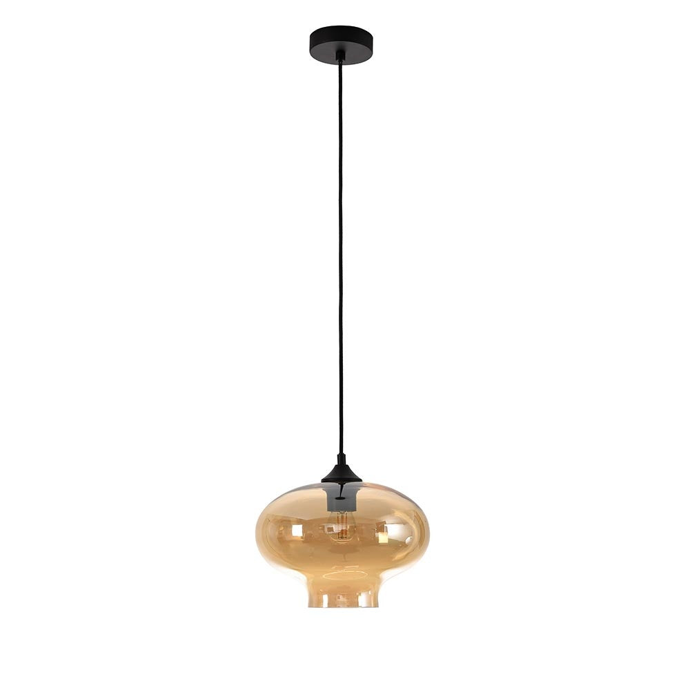 Artdelight hanglamp Toronto - 1 lichts - 27 x 150  cm - zwart