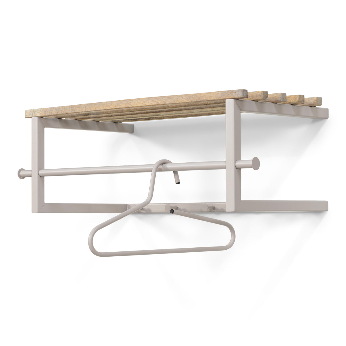 Spinder Design kapstok Marco - Silky Taupe / Eiken - 5 haken
