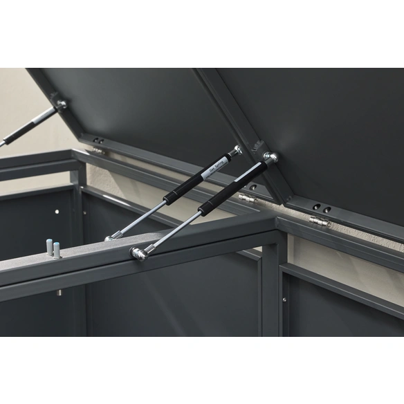 Mülltonnenbox, für 2 x 240 L, BxTxH: 132 x 80 x 116 cm, anthrazit