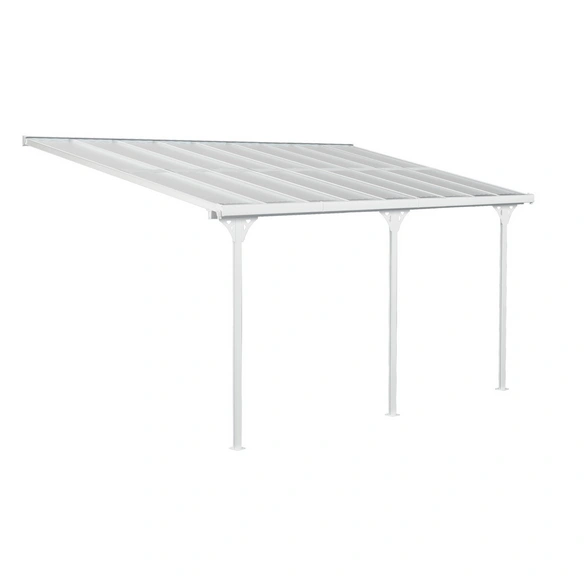 Terrassendach »Bruce«, BxHxT: 556 x 270 x 300 cm, Aluminium, weiß