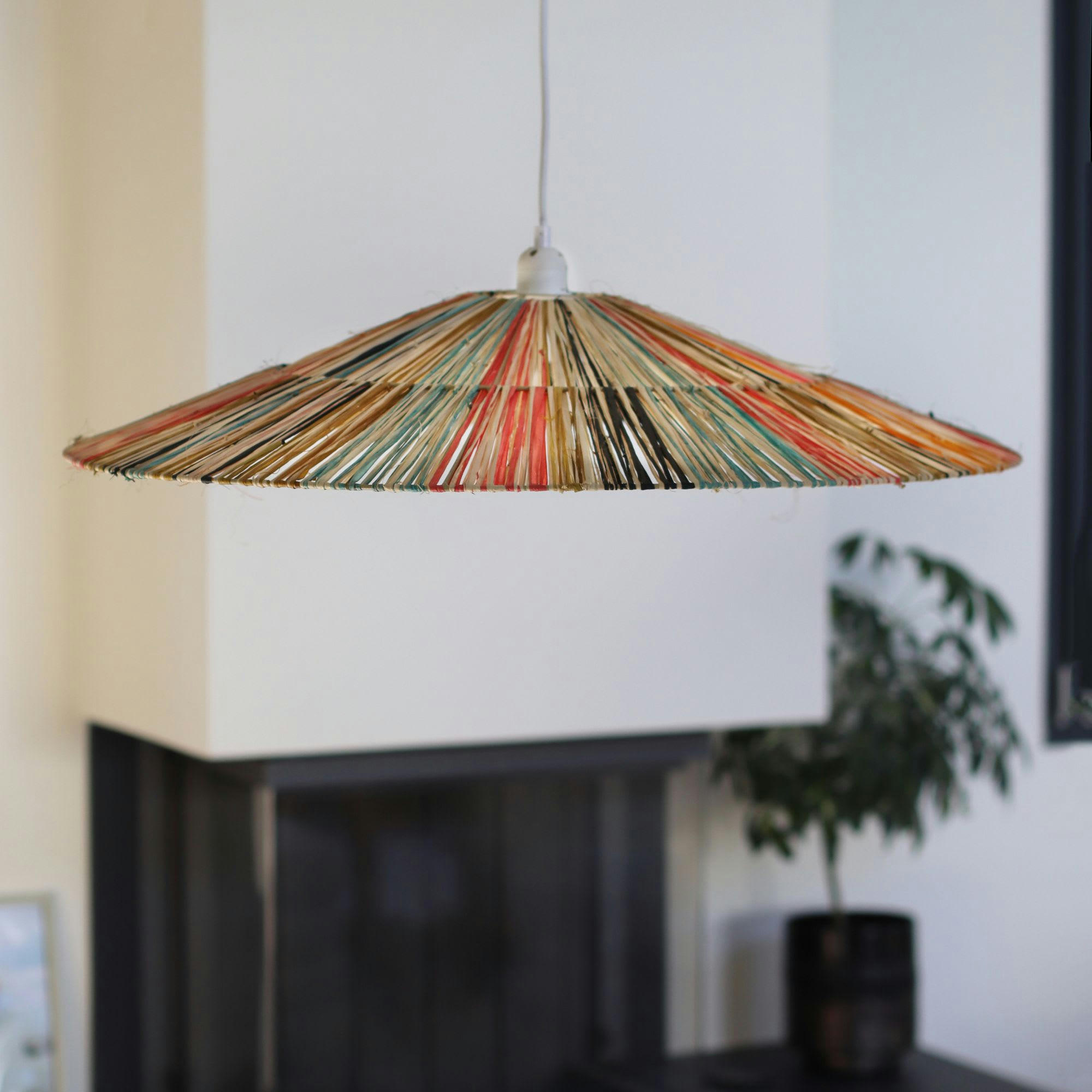 JOLO - Suspension en raphia h32cm