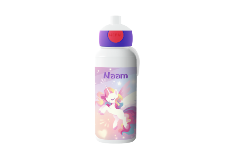Ontwerp je eigen drinkfles pop-up Campus- Unicorn Glow
