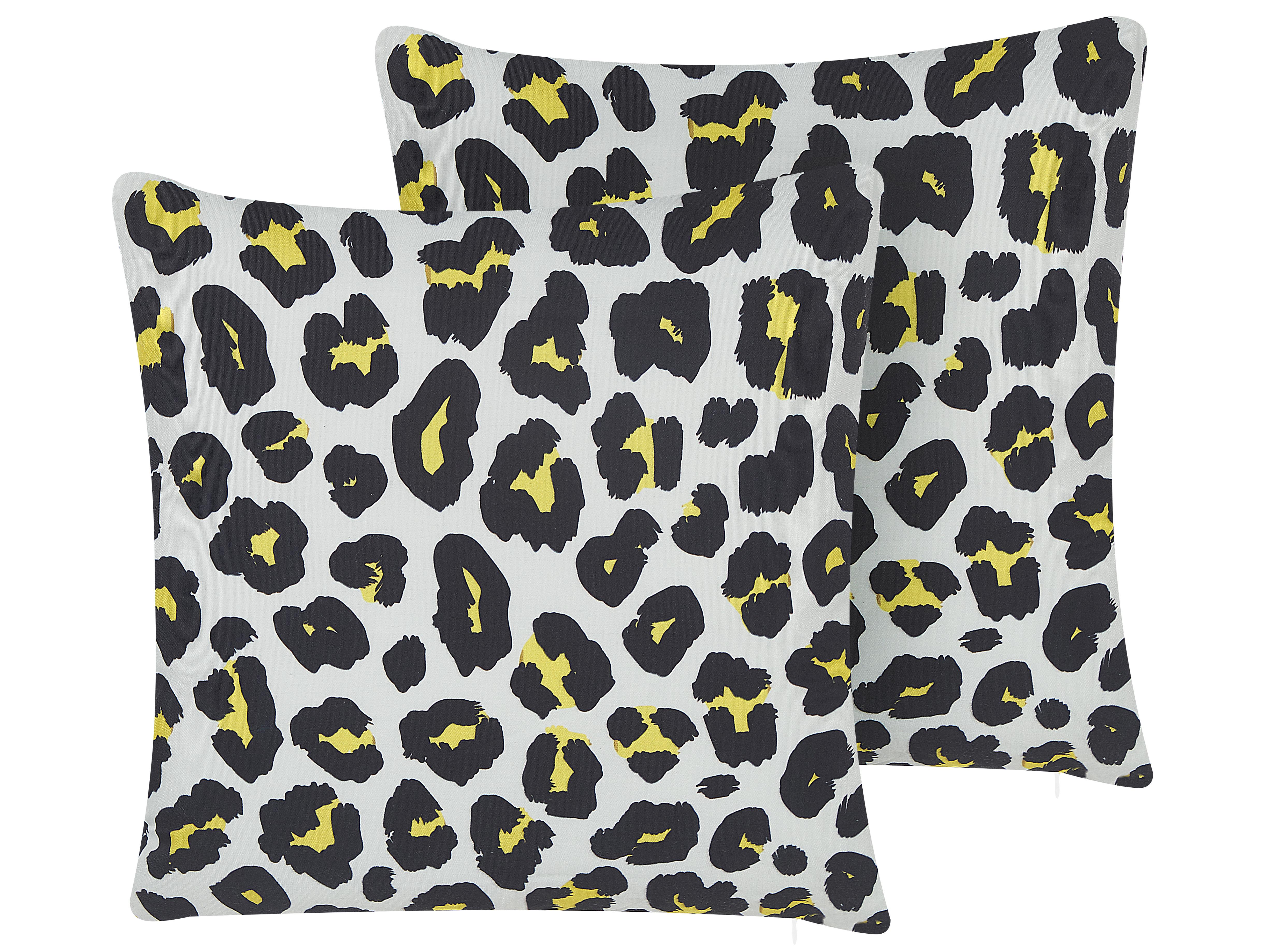 Set of 2 Outdoor Cushions KARDITSA Animal Pattern 45 x 45 cm Multicolour