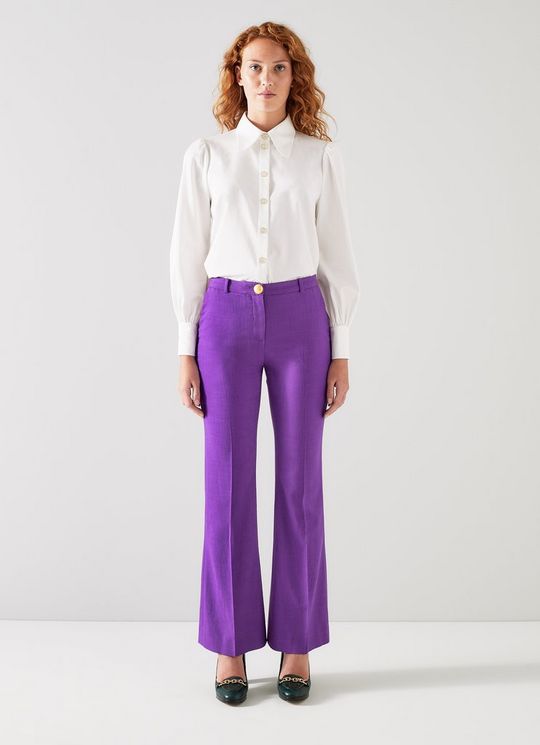 Kennedy Purple Trousers withLENZING? ECOVERO? viscose