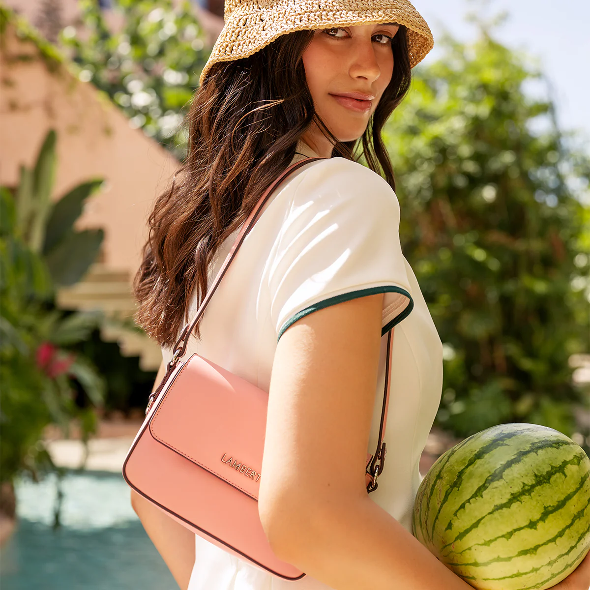 The Amelie - 2-in-1 Sorbet Vegan Leather Handbag