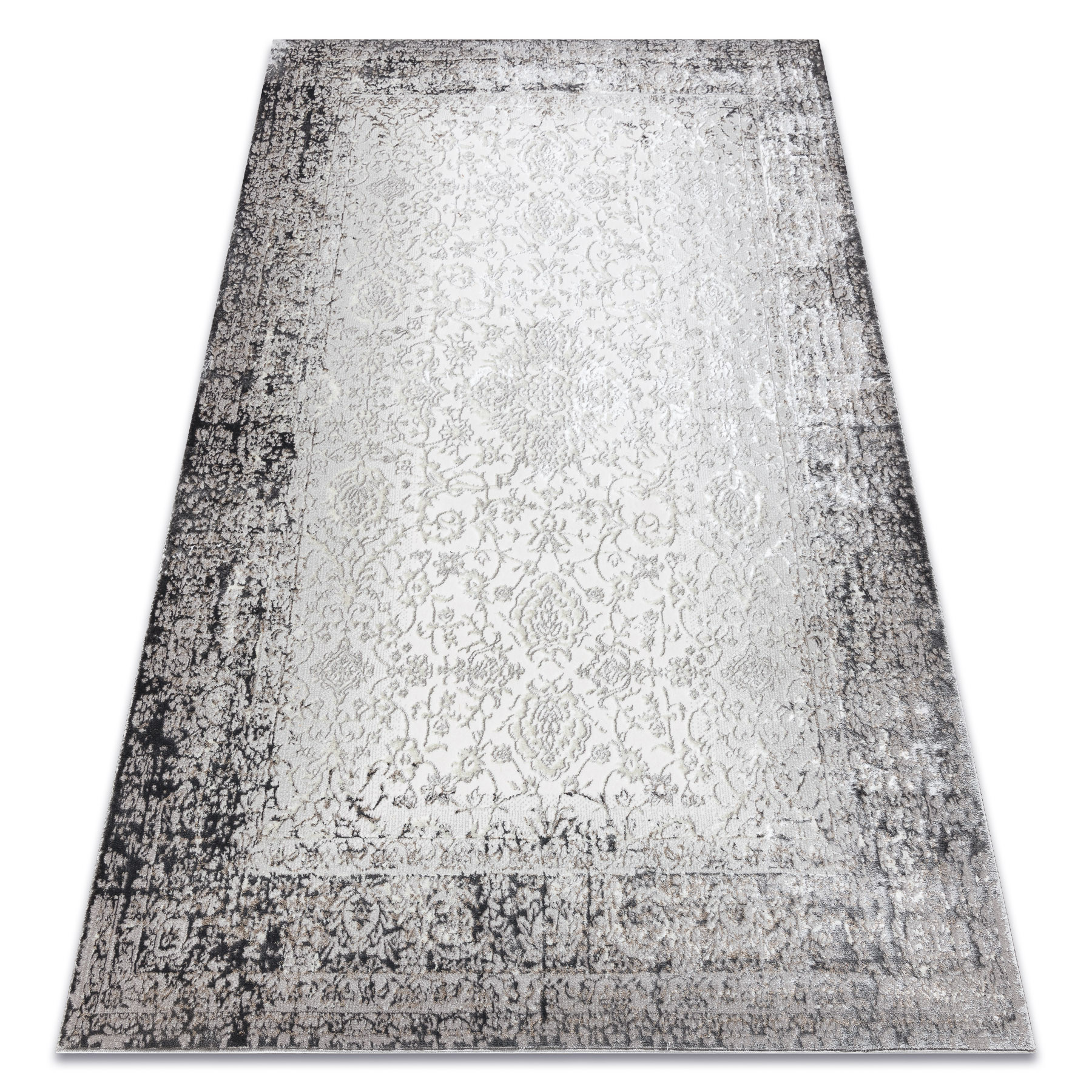 Dywan BLISS Z226AZ226 krem / szary - Ramka, ornament, 80x150 cm