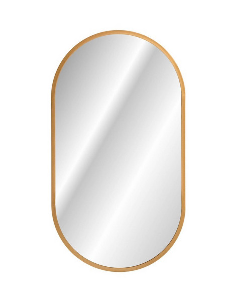 Lustro LED Złote Apollo 90x50 Owalne
