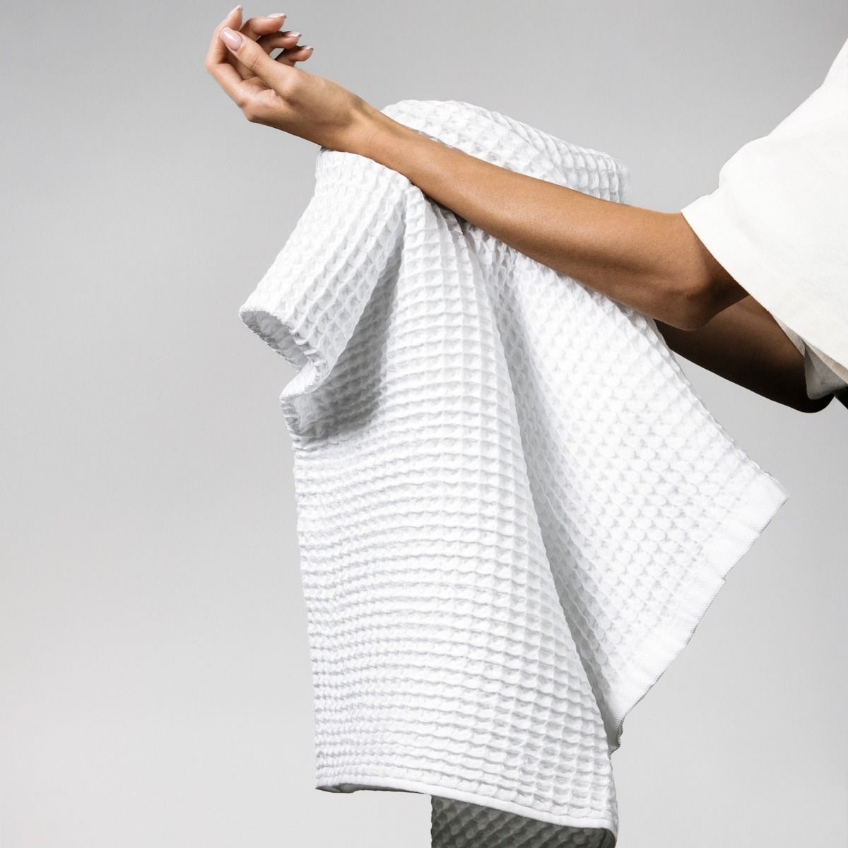 Ręcznik VAFFEL biały 70x130 cm