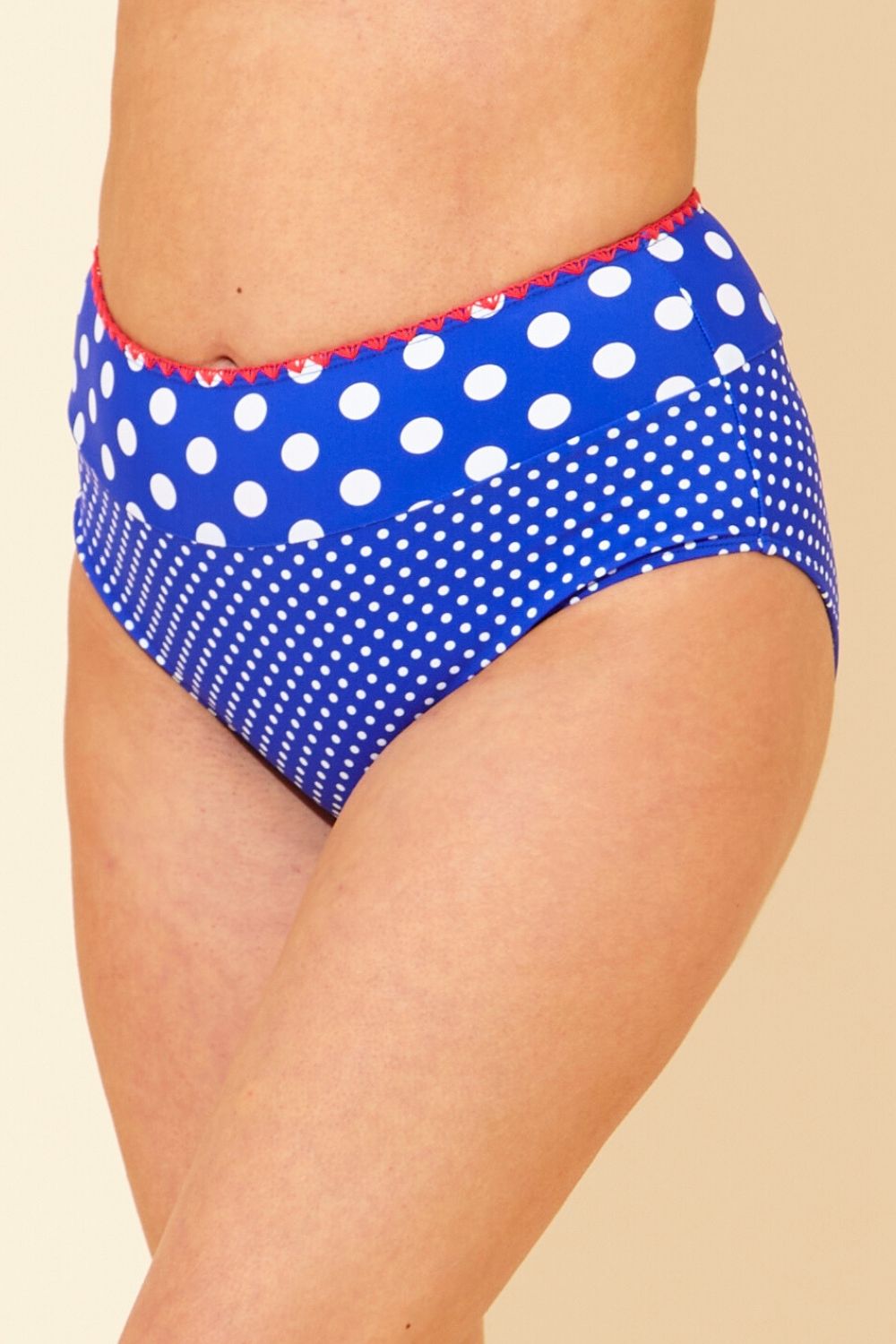 Beachcomber Contrast Trim High Waist Bikini Brief