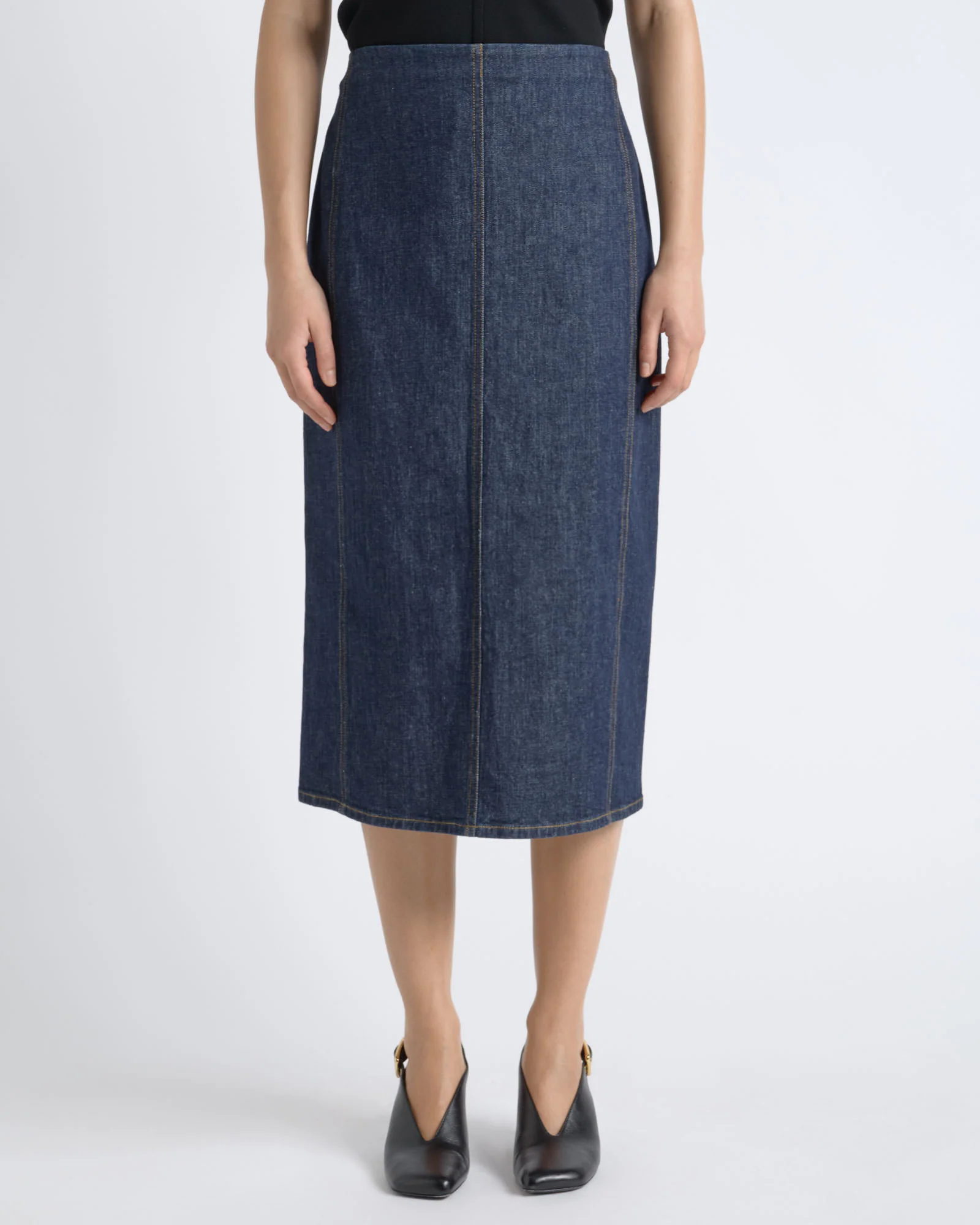 Denim Pencil Skirt