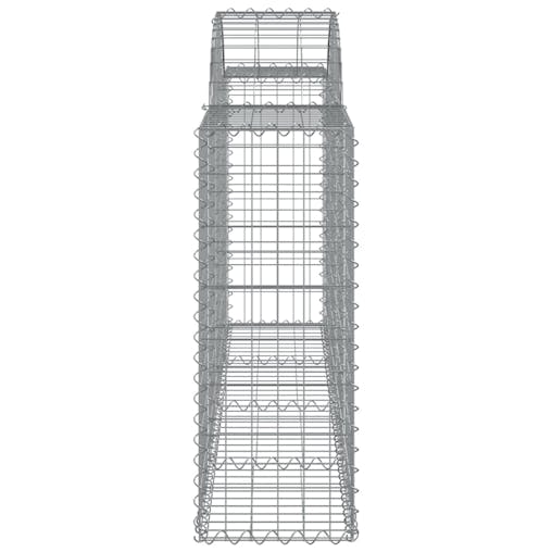 NNEVL Arched Gabion Baskets 6 pcs 200x30x80/100 cm Galvanised Iron