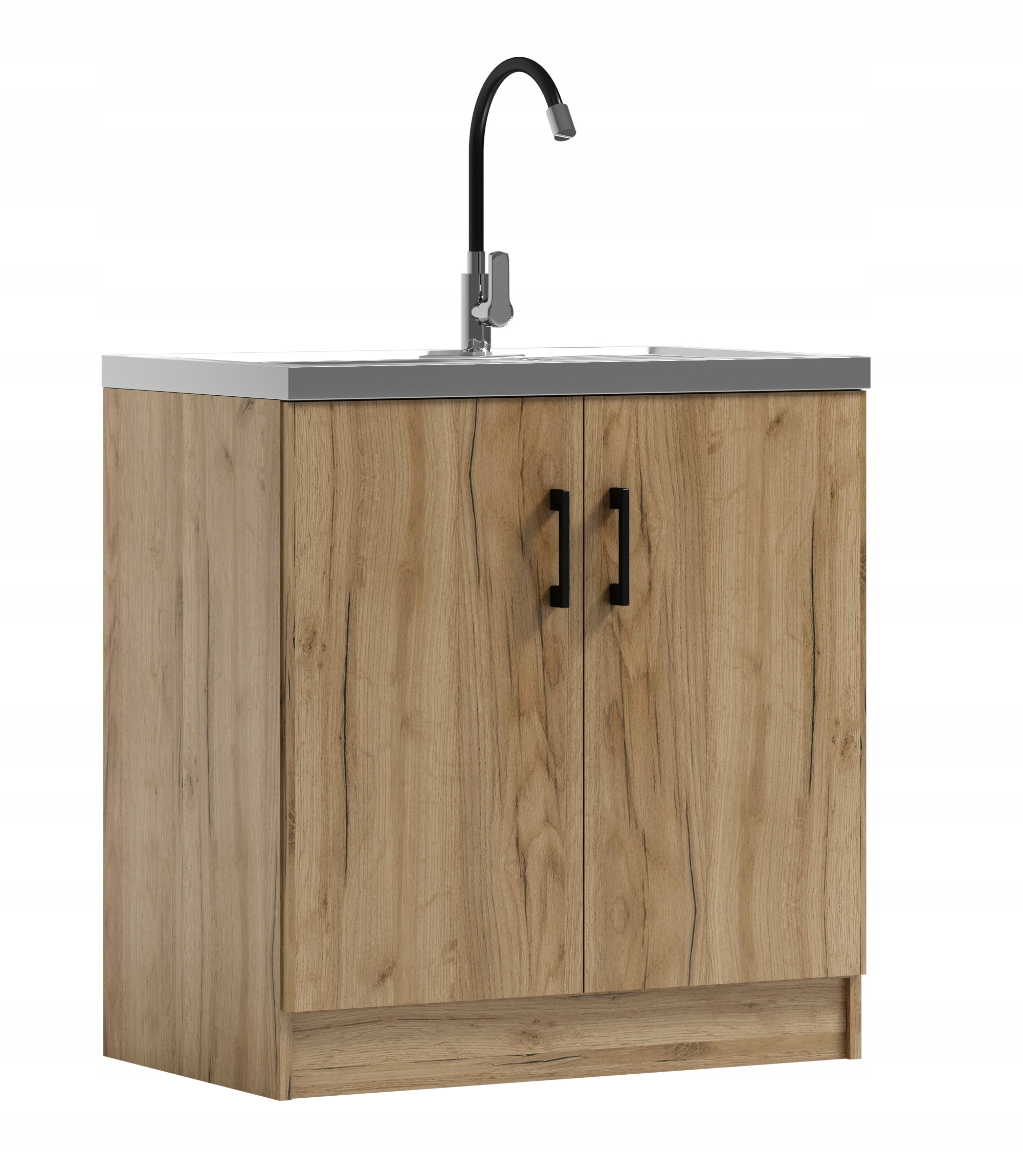 Szafka kuchenna pod zlew KD 80 dąb Craft złoty