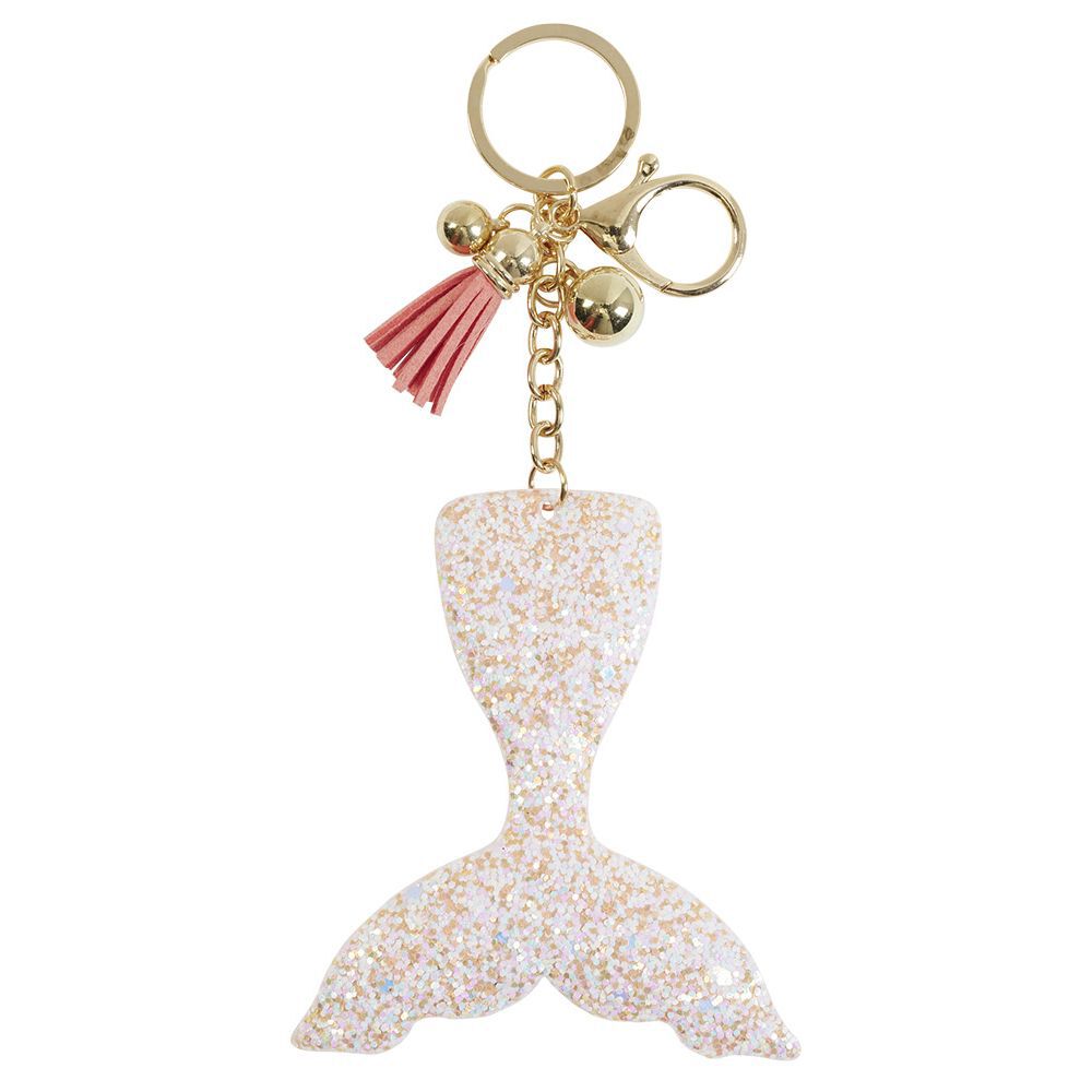 Porte-clé sirène pailletté plastique