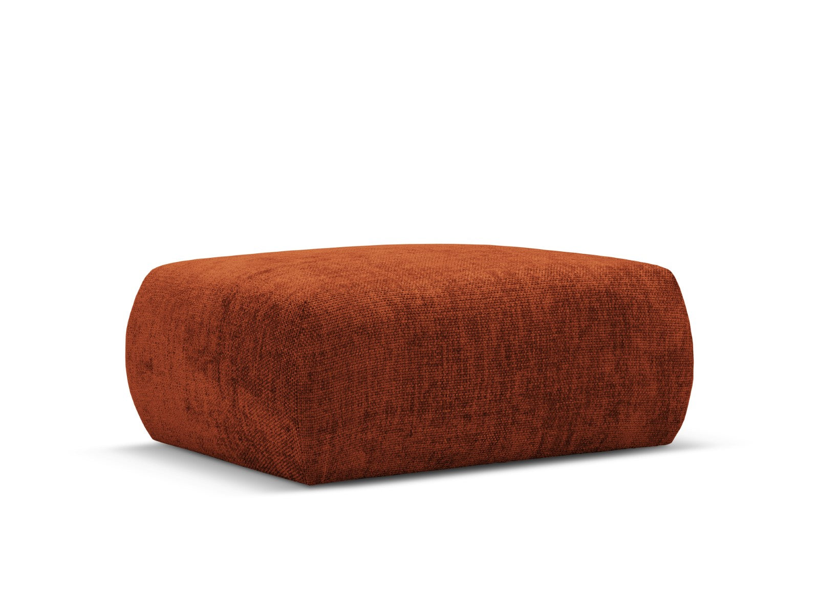 Cosmopolitan Design Poef Matera chenille, terracotta - 68x86x40cm