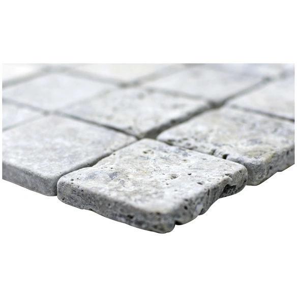 Mosaikfliese »Silver«, BxL: 30,5 x 30,5 cm, Wandbelag/Bodenbelag