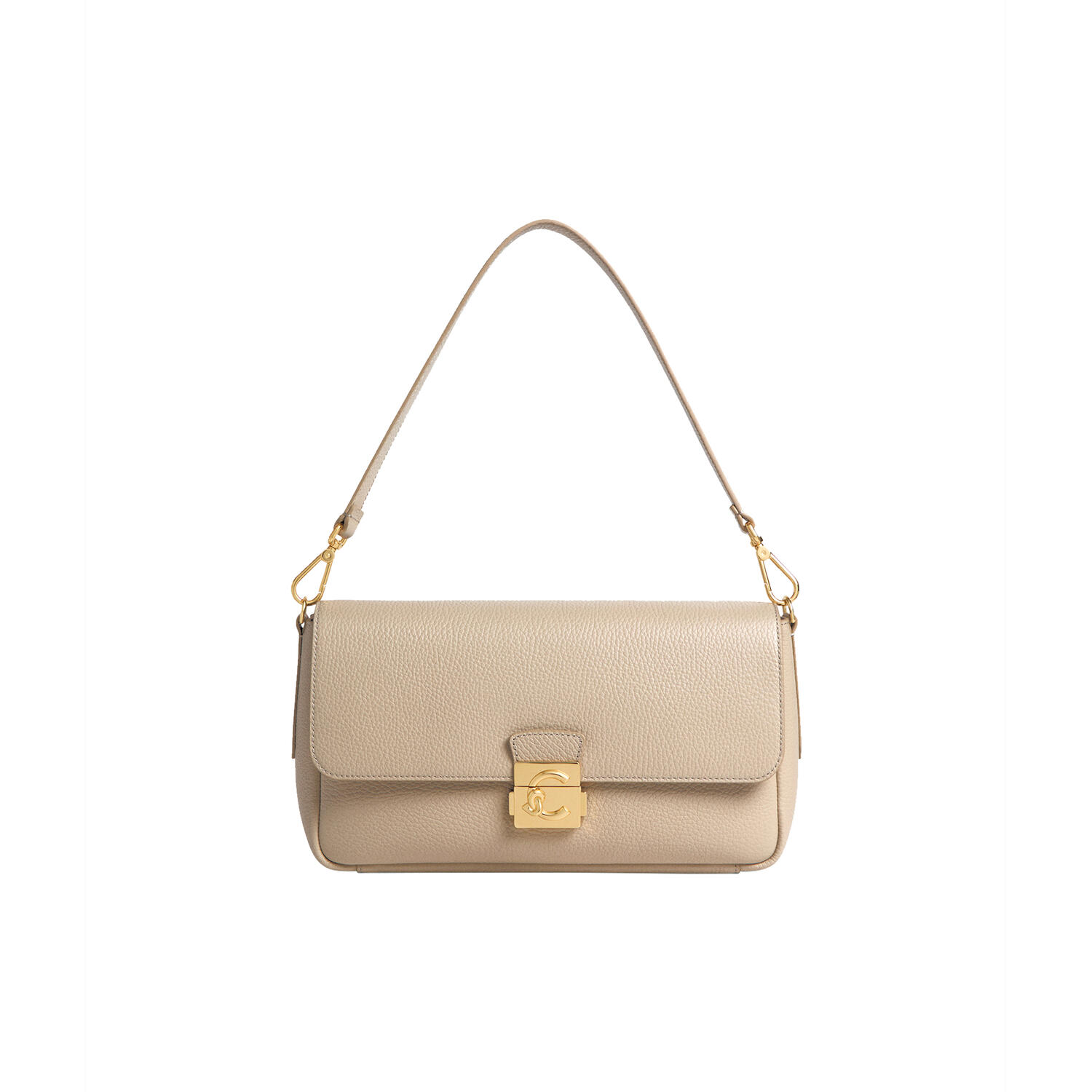 COCCINELLE C-ME LOCK, sandshell