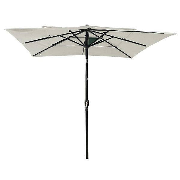 Parasol à 3 niveaux avec mât aluminium Helloshop26