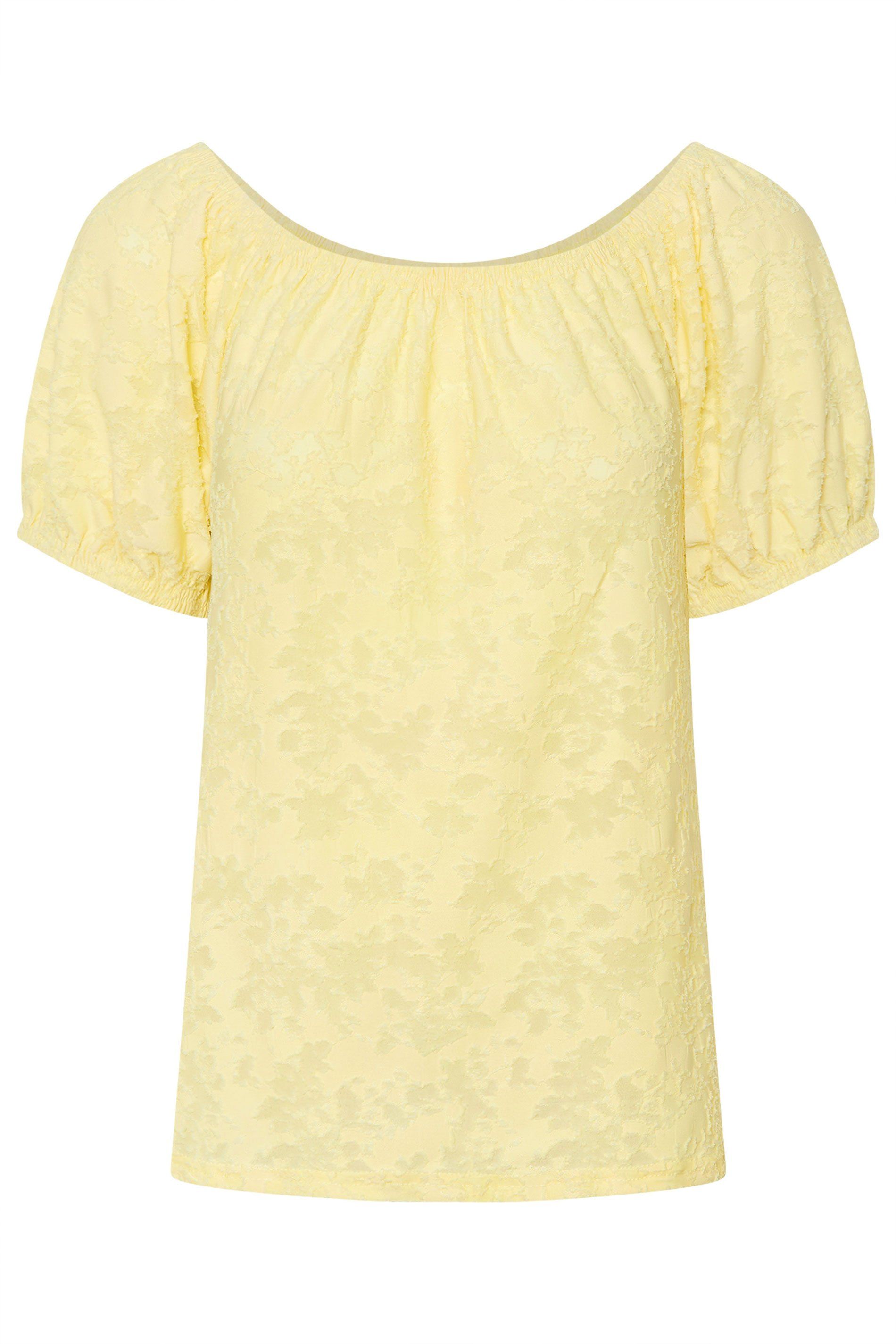 M&Co Petite Burnout Floral Bardot Top