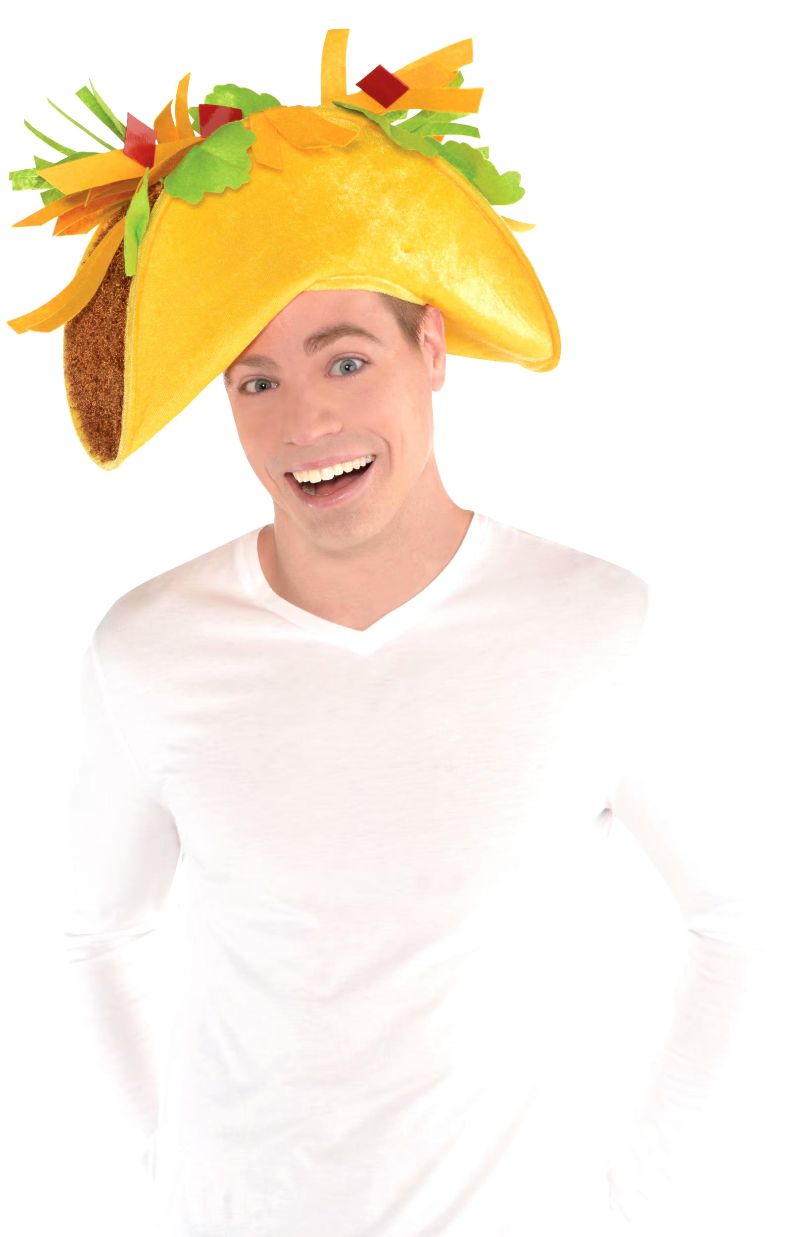 Fiesta Giant Felt Foam Taco Hat, Multi-Coloured, One Size, Wearable Accessory for Cinco de Mayo/Halloween