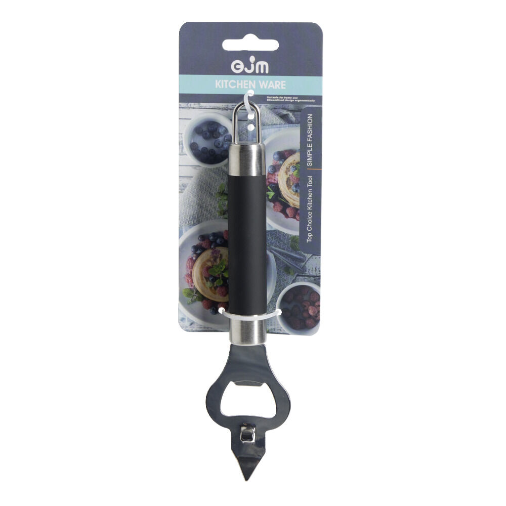 Décapsuleur en inox avec manche en plastique L.19cm