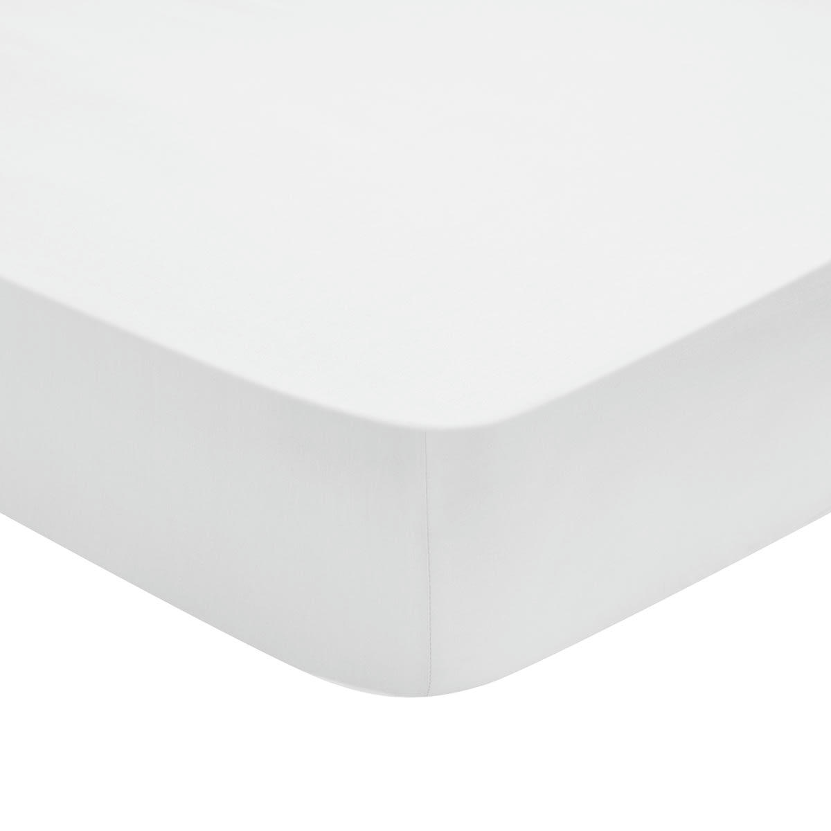 INFLUENCE - Drap Housse   Percale Blanc 140x200 cm - DODO