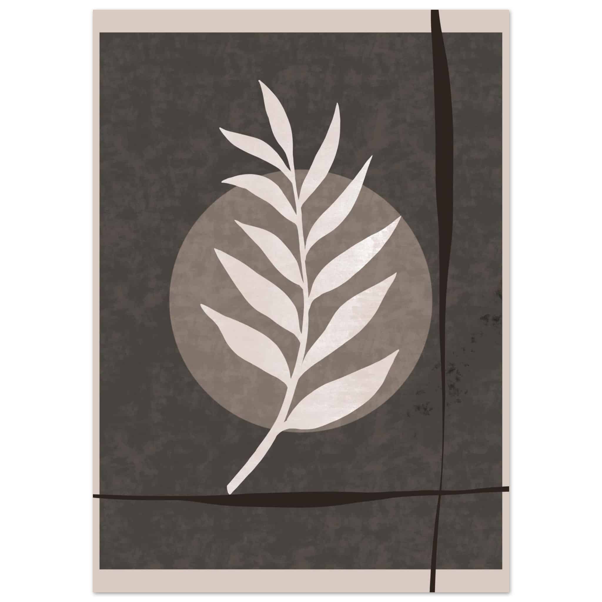 Artfulprints Poster Boho – Framed nature  - 50x70 cm - Groen