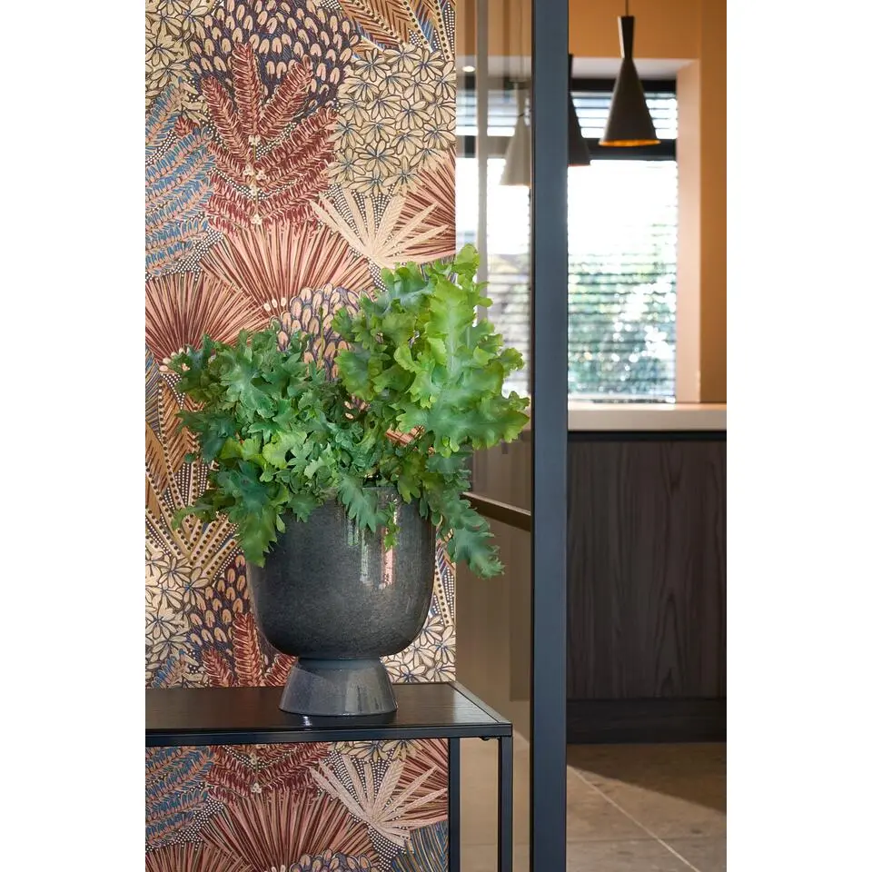 Mica Decorations James Bloempot op Standaard - H22 x &Oslash;19 cm - Metaal