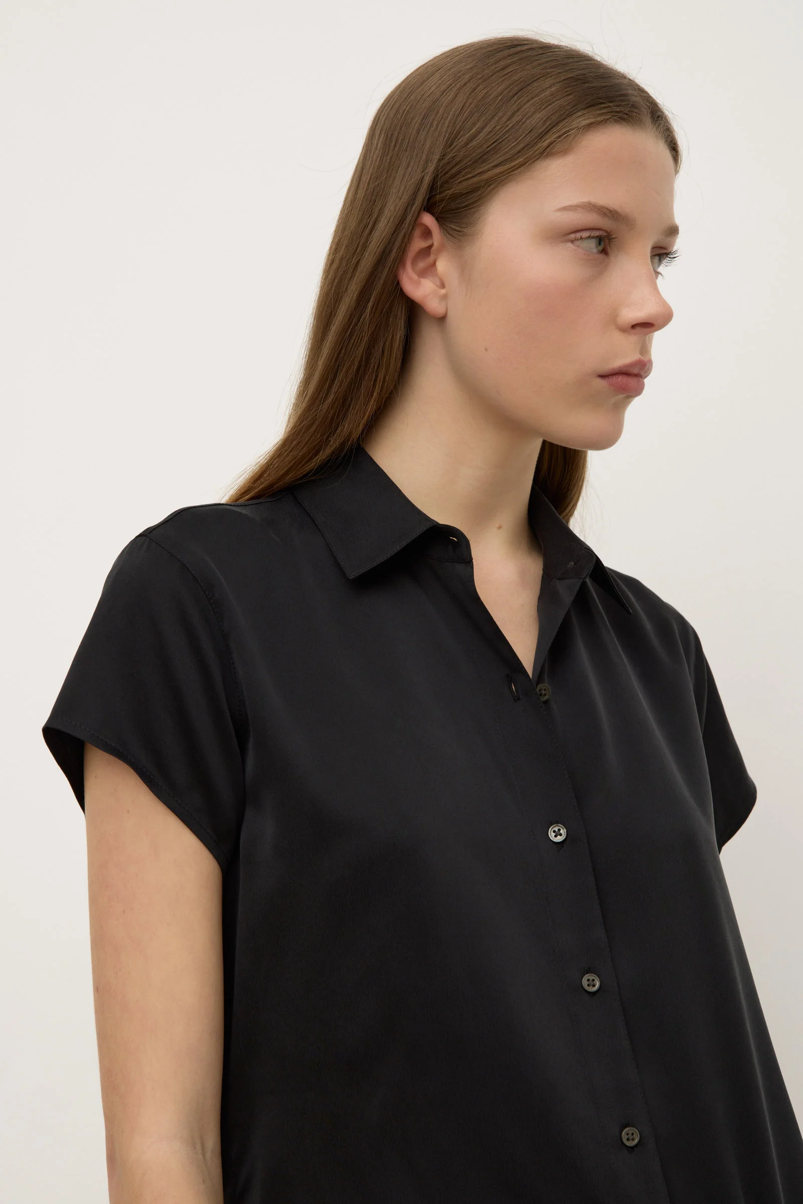 Karri Silk Short Sleeve Shirt