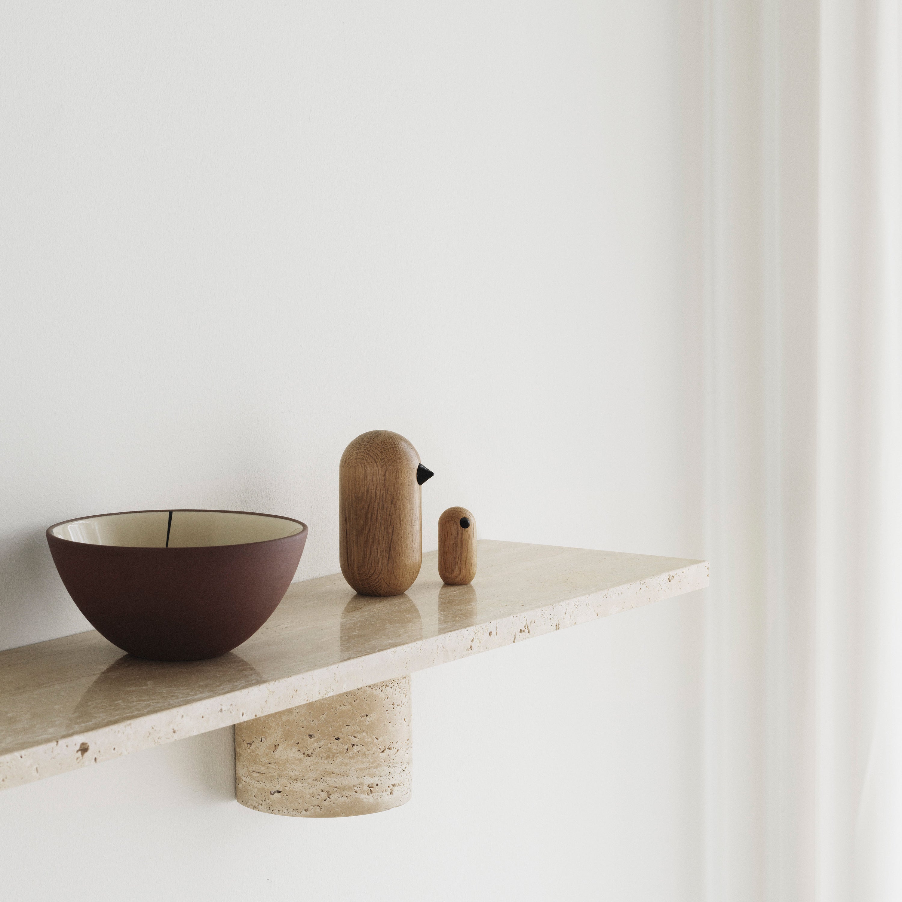 Normann Copenhagen Sten Wandplank B 120 cm - Travertin